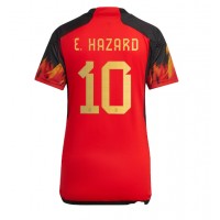 Fotballdrakt Dame Belgia Eden Hazard #10 Hjemmedrakt VM 2022 Kortermet